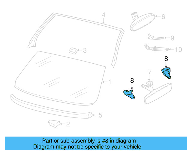 Upper Cover 1K0-857-594-9B9 - View 10