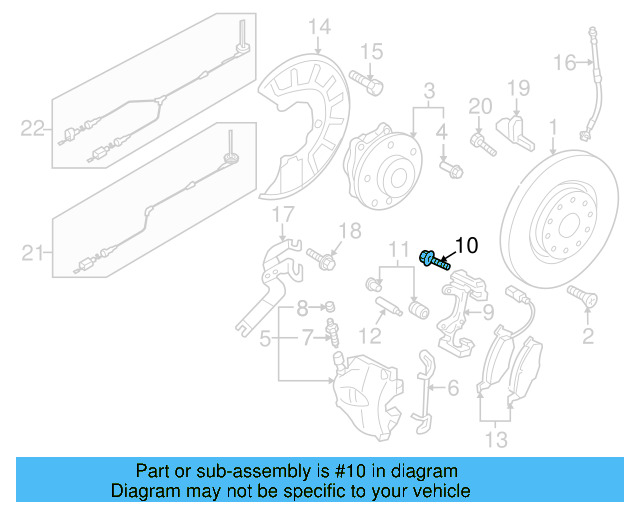 Caliper Mount Bolt N-909-488-02 - View 7