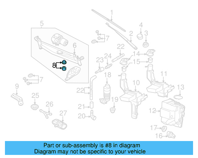 Mount Bracket Hardware Kit 3C0-998-754 - View 20
