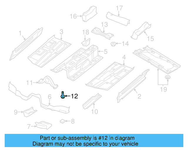 Heat Shield Bolt N-910-669-01 - View 3