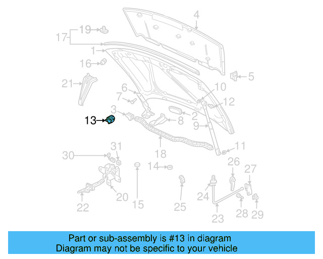 Hood Bumper 867-827-500-A - View 20