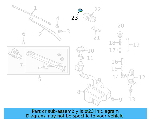 Washer Nozzle Socket 8E0-973-202 - View 6