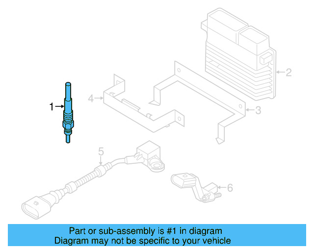 Glow Plug 03L-905-061-L - View 5