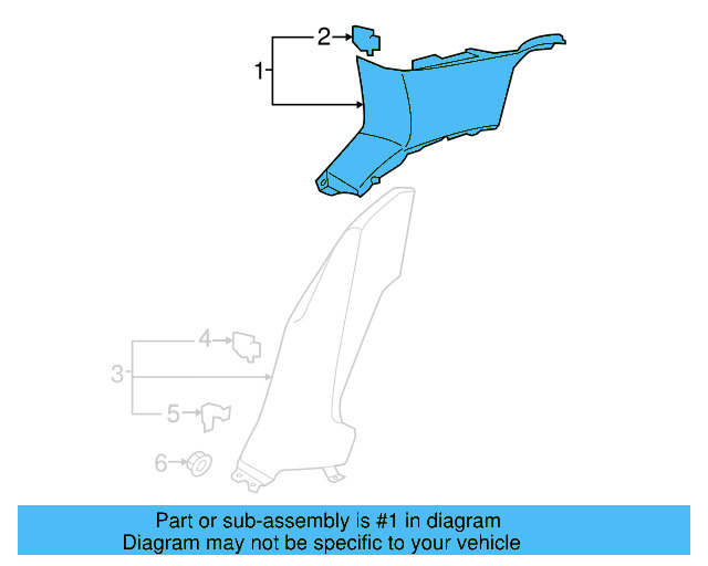 Upper Quarter Trim 5G4-867-287-D-Y20 - View 6
