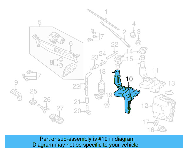 Washer Reservoir 3C8-955-453-C - View 5