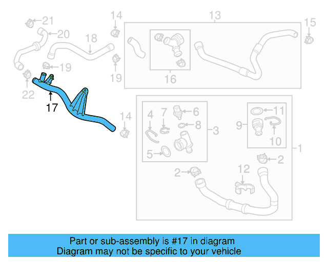 Water Pipe 5Q0-121-070-BR - View 35