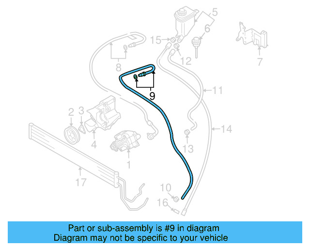 Lower Return Line 7L8-422-891-B - View 3