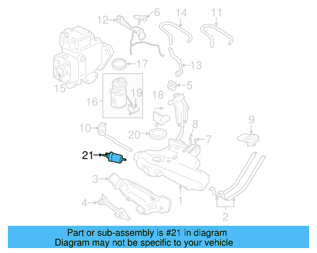 Fuel Filter 1J0-201-051-B - View 4