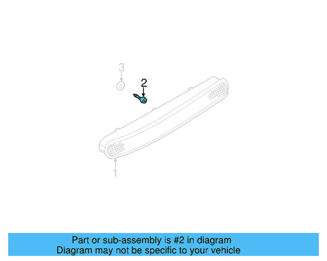 High Mount Lamp Screw N-014-122-17 - View 9