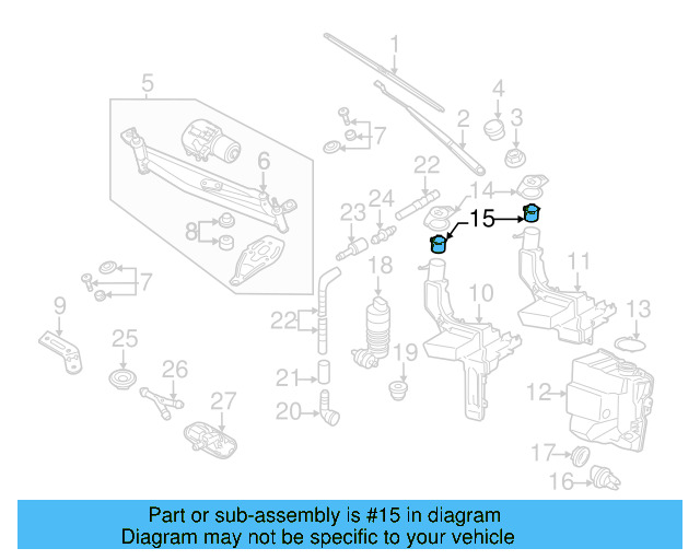 Washer Fluid Strainer 4A0-955-485 - View 18