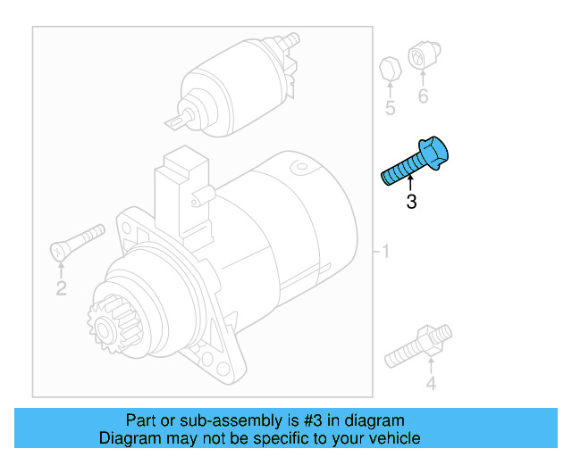 Starter Mount Bolt N-107-215-01 - View 5