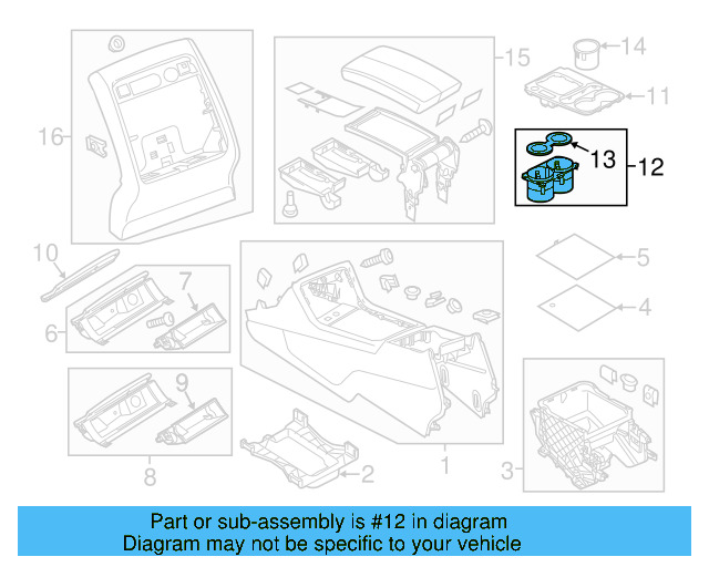 Cup Holder 7P6-858-602-9B9 - View 5