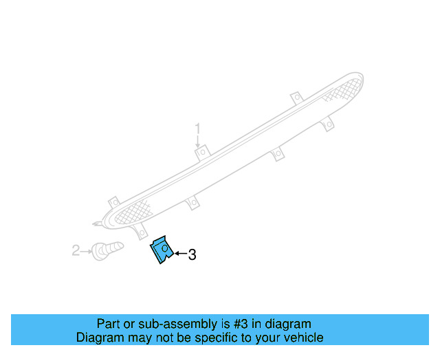 High Mount Lamp U N-901-708-03 - View 3