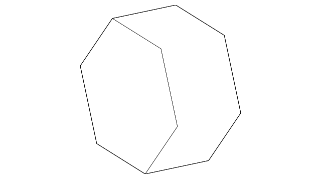 Center Seat Belt Nut N-989-909-02 - View 2