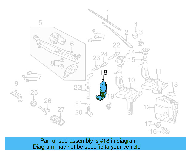 Washer Pump 1K5-955-651 - View 12