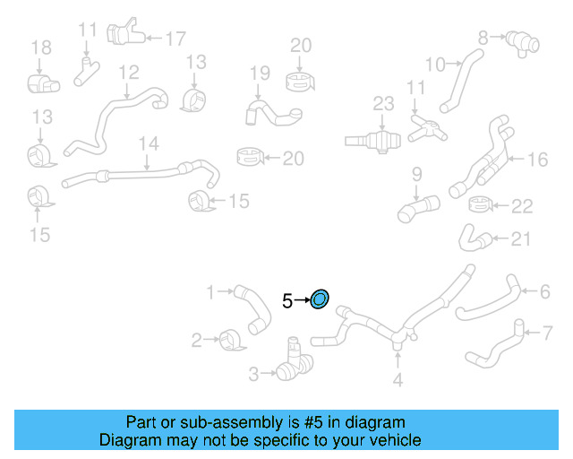 Engine Coolant Pipe O WHT-002-001 - View 9