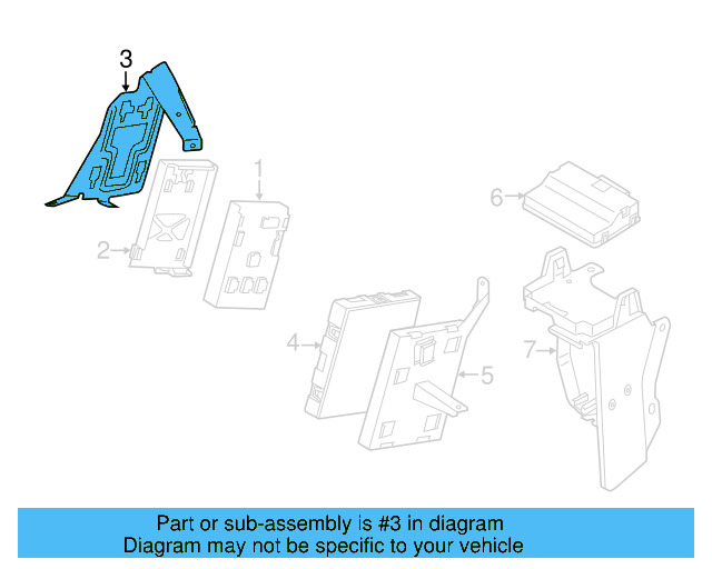 Module Bracket 7P0-907-333 - View 5