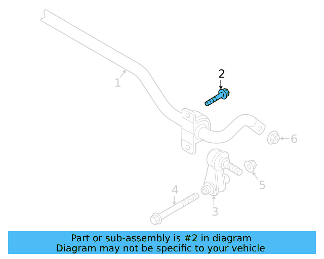 Stabilizer Bar Bolt N-107-658-01 - View 8