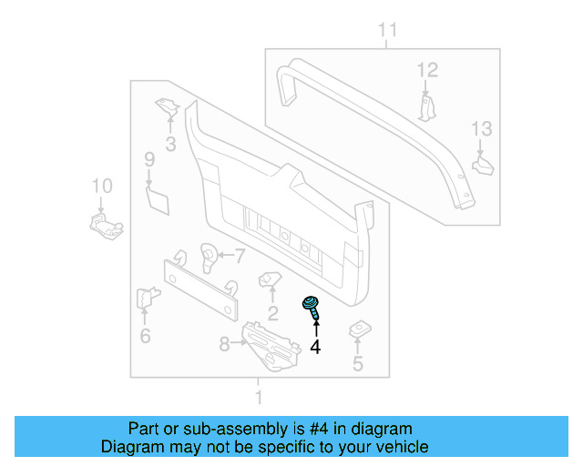 Applique Screw N-909-868-02 - View 10