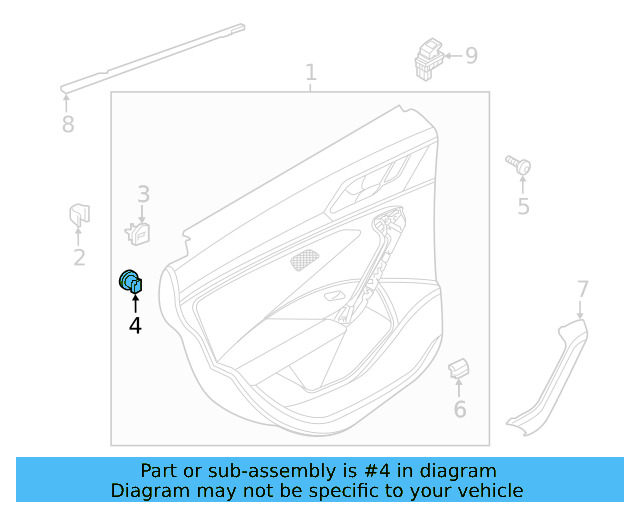 Door Trim Panel Retainer Clip 5G0-868-563 - View 73