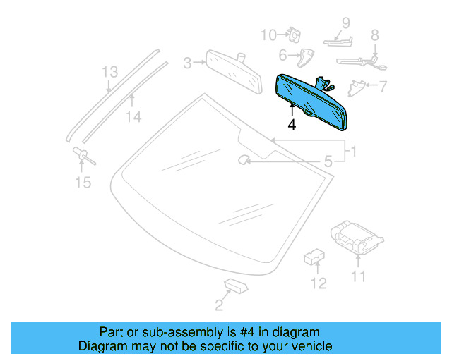 Mirror Inside 3C0-857-511-J-9B9 - View 24