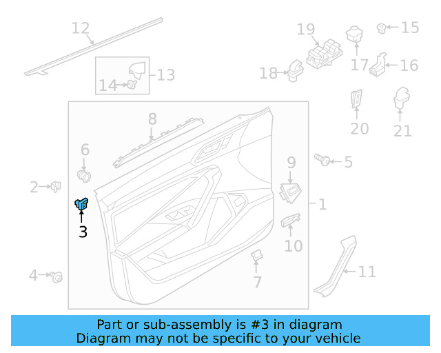 Corner Trim Clip WHT-005-838