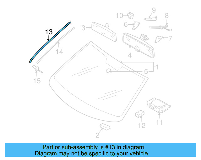 Reveal Molding 5N0-854-328-5AP - View 4