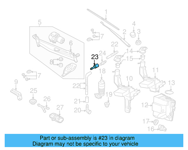 Washer Hose Elbow 3B0-955-665-C - View 129