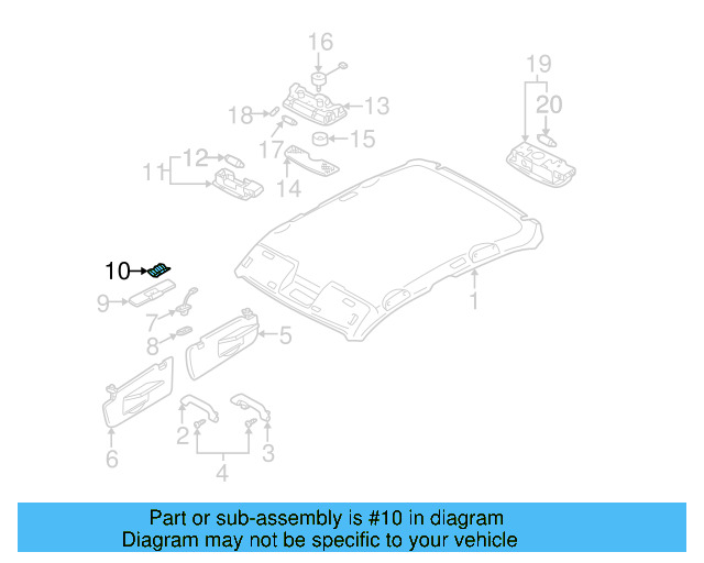 Sun 3B0-857-561-B-Y20 - View 50
