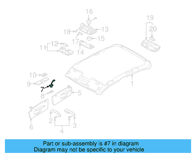 Sun 3B0-857-561-B-Y20 - View 48
