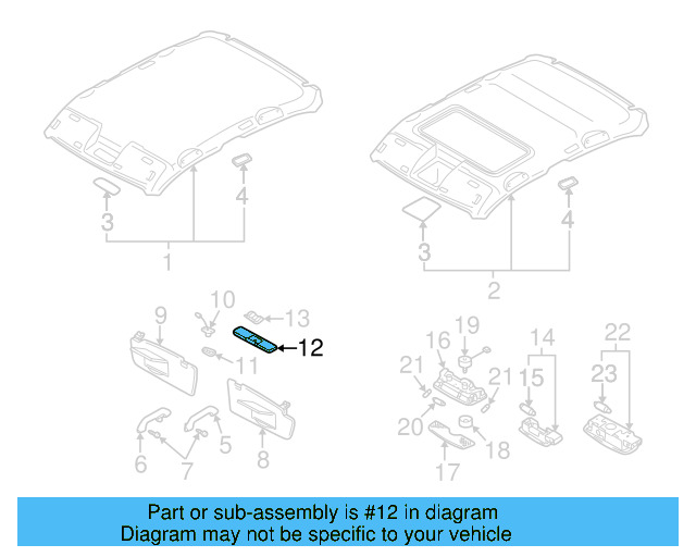 Center Panel 3B0-858-555-Y20 - View 6