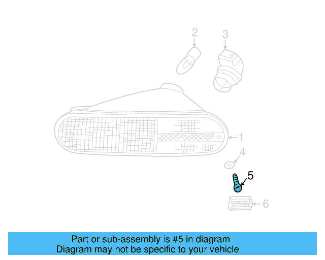 Fog Lamp Assembly Screw N-106-663-02 - View 8