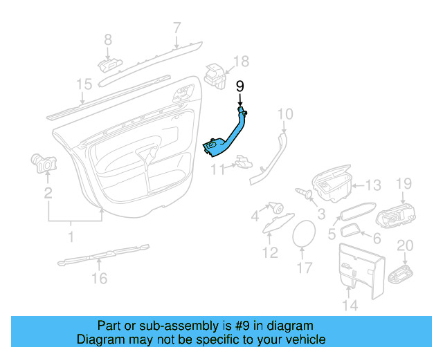Pull Handle 1K0-868-188-H-75R - View 6