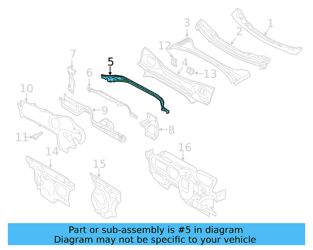 Water Deflector 561-819-403-B-9B9 - View 2