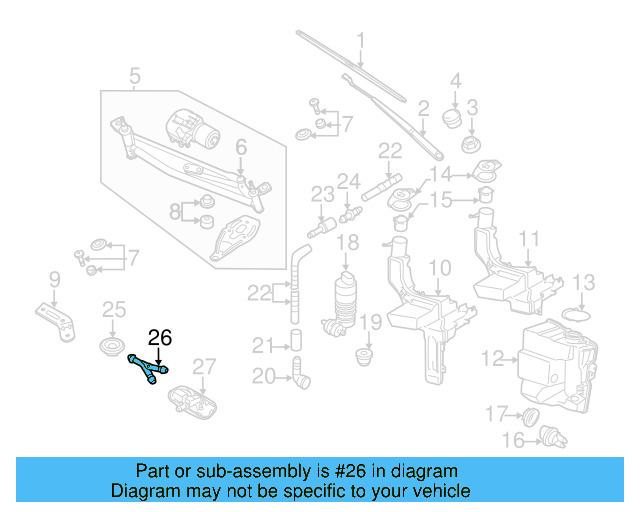 Washer Hose Elbow 3B0-955-665-C - View 61
