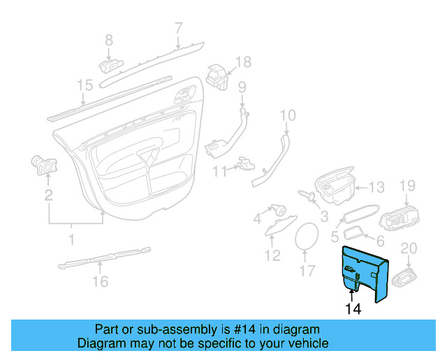 Ashtray Housing 1K4-857-305-9B9 - View 3