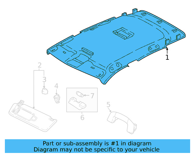 Headliner 2GJ-867-501-G-RF4 - View 6