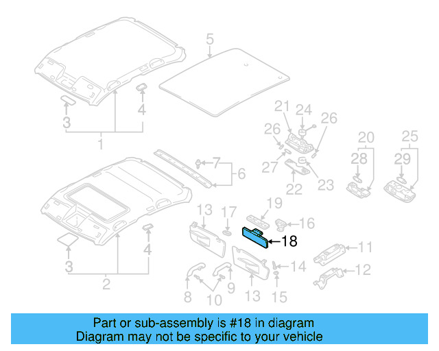 Center Panel 3B0-858-555-D-Y20 - View 5