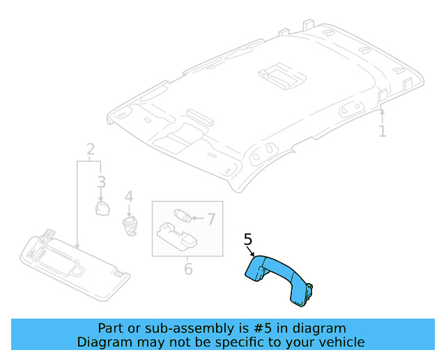 Grip Handle 8Y0-857-607-RM5 - View 5