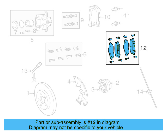 Brake Lining 7B0-698-151-M - View 4