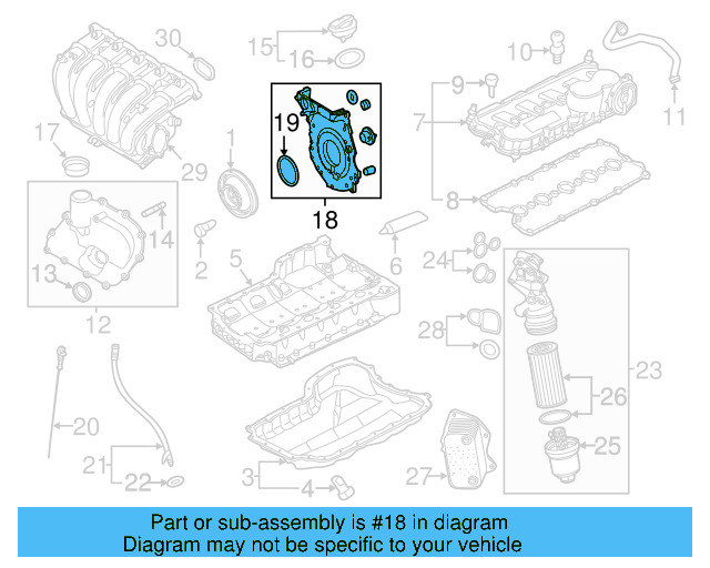 Engine Timing Cover 07K-109-210-G - View 4