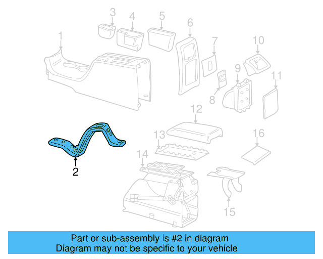 Front Console Cover 3B1-858-208-B-A94 - View 8