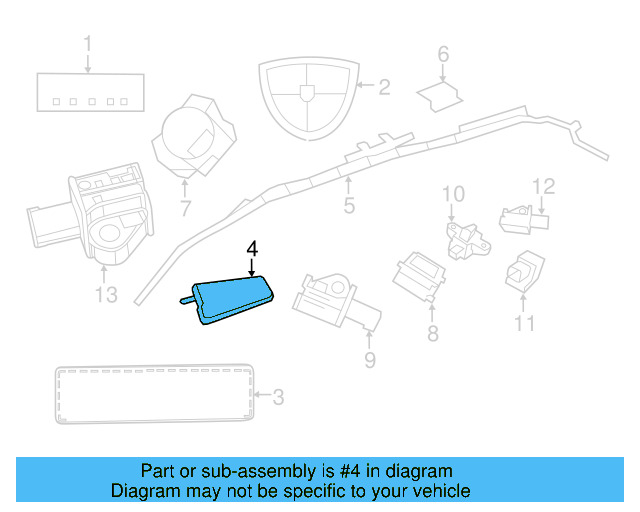 Side Impact Inflator Module 7B0-880-242 - View 3
