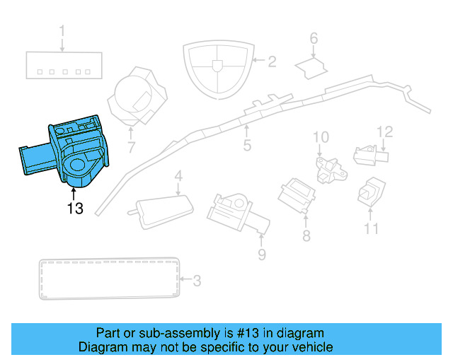 Side Impact Sens 7B0-959-643 - View 4