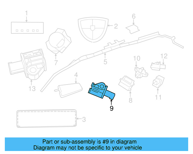 Impact Sensor 7B0-959-651 - View 3