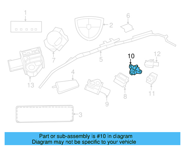 Pressure Sensor 7B0-955-557-A - View 3
