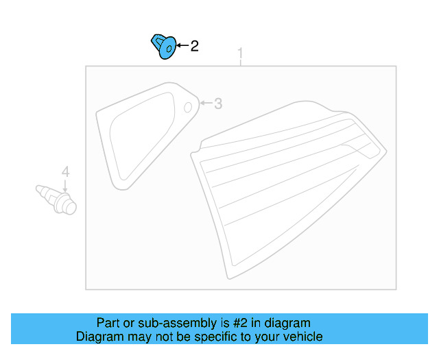 Tail Lamp Assembly Nut WHT-004-871 - View 16