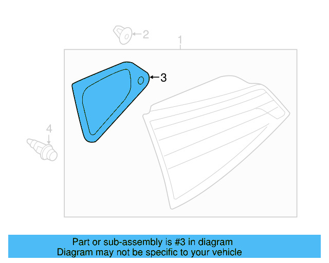 Tail Lamp Assembly Gasket 5C6-945-197-A - View 4