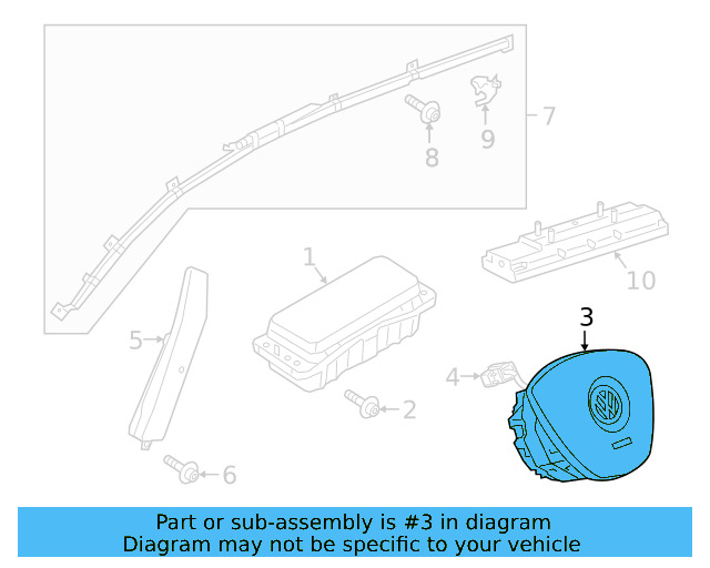Driver Air Bag 5G0-880-201-S-81U