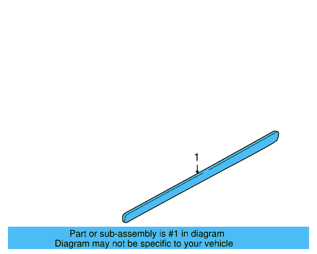 Body Side Molding (Unpainted) 1j4853515ggru - View 5